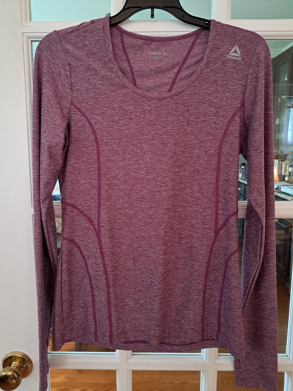 Reebok Women's Long Sleeve Performance Top - Heather Plum